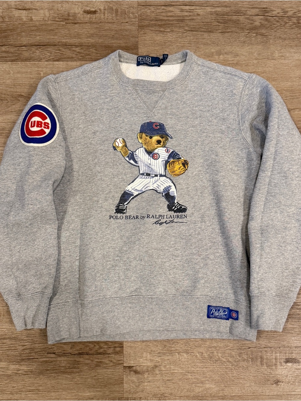 Polo Ralph Lauren MLB Chicago Cubs Bear Graphic Crewneck Sweatshirt Men's Small